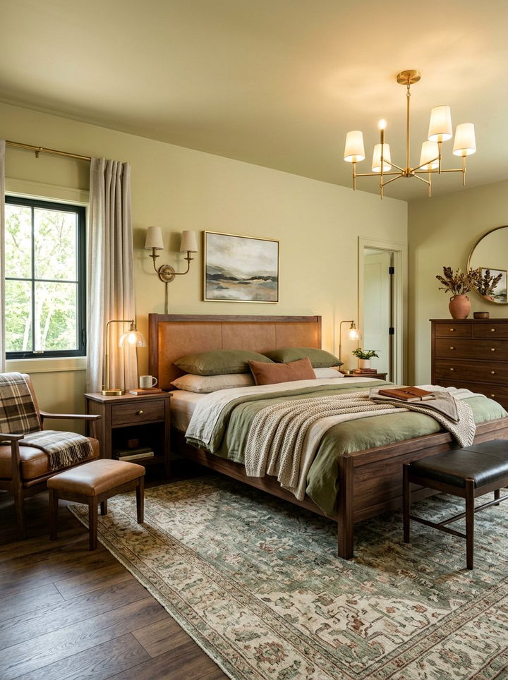 Soft olive bedroom - 30 soft color bedroom ideas