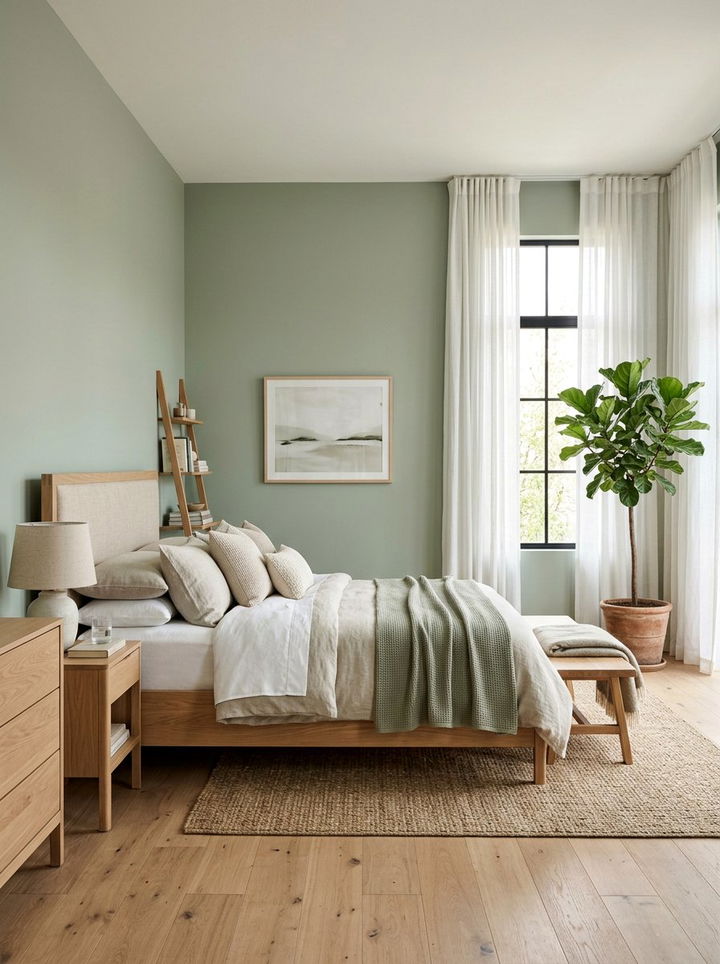 Soft sage bedroom - 30 luxurious bedroom color ideas