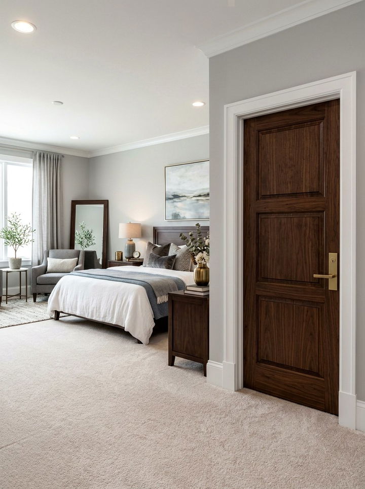 Solid Core Door - 30 bedroom soundproofing ideas