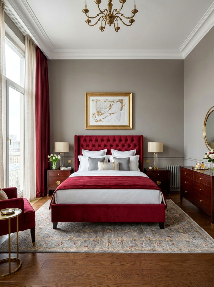 Sophisticated Cherry Bedroom - 30 berry bedroom ideas