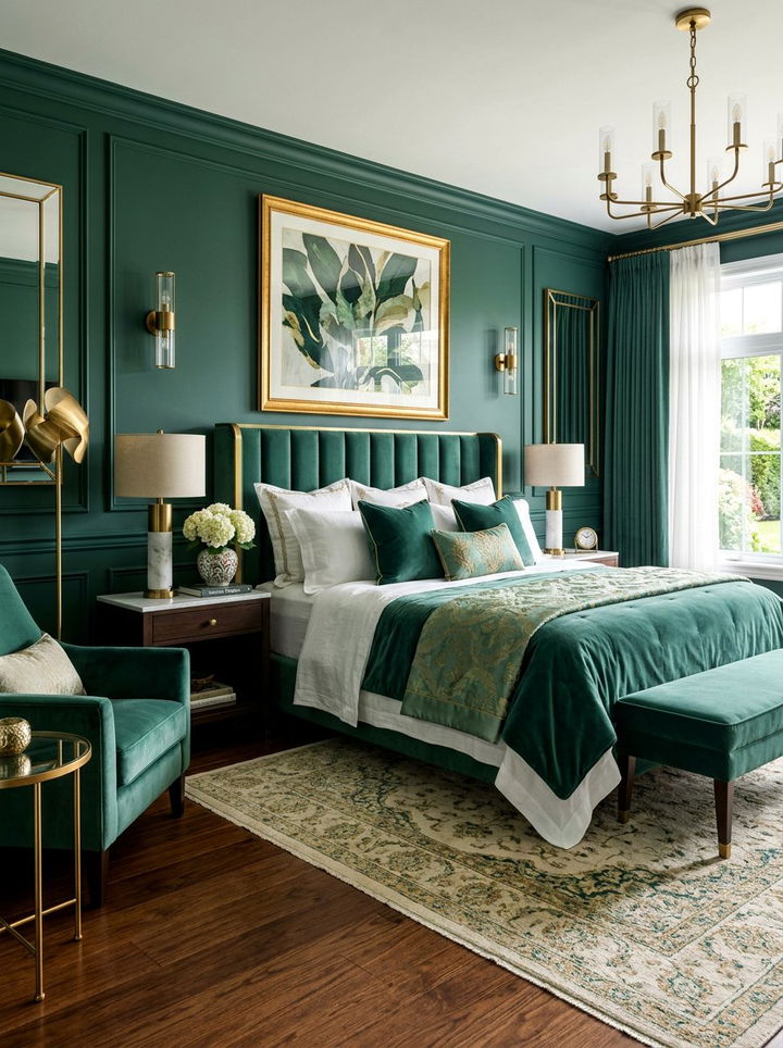 Sophisticated Jade Green Master Bedroom - 30 jade green bedroom ideas