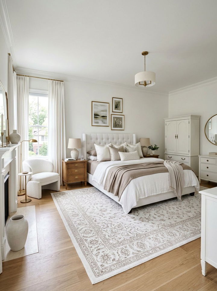 Sophisticated White Bedroom - 30 modern white bedroom ideas