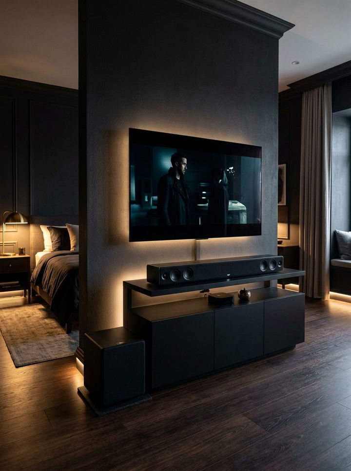 Soundbar Audio System - 30 video game bedroom ideas
