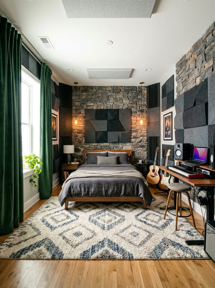 Soundproof Rock Bedroom - 30 rock and roll bedroom ideas