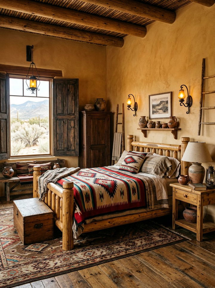 Southwestern Vintage Bedroom - 30 antique bedroom ideas