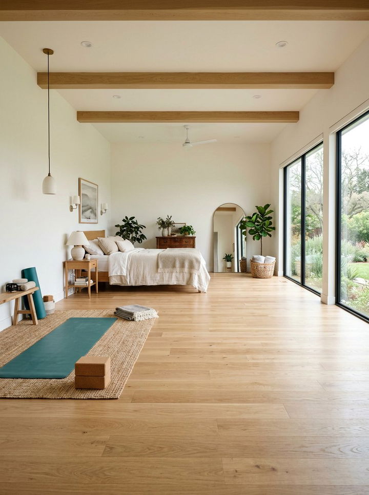 Spacious Yoga Bedroom - 30 yoga bedroom ideas