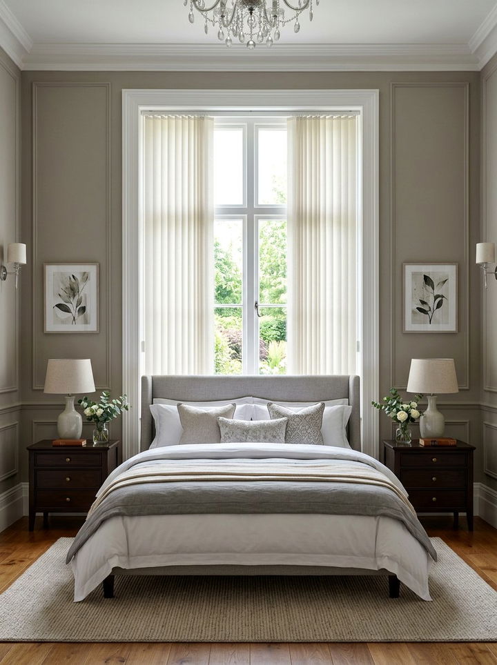 Split Stack Vertical Blinds - 30 bedroom vertical blinds