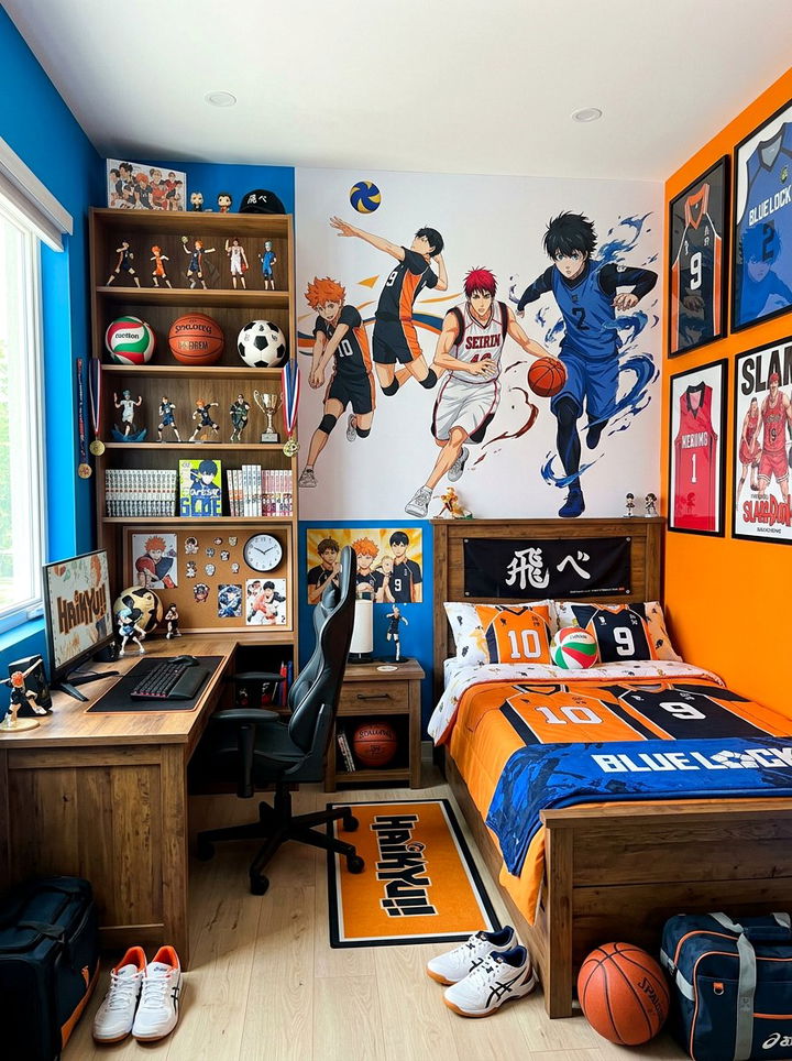 Sports Anime Bedroom - 30 anime bedroom ideas