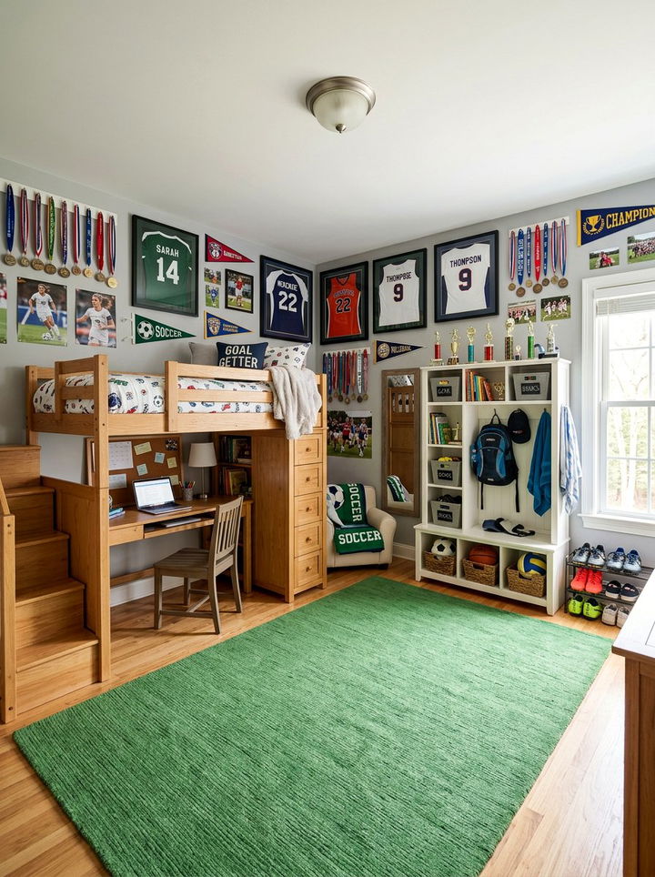 Sports Themed Girl Bedroom - 30 girls bedroom ideas