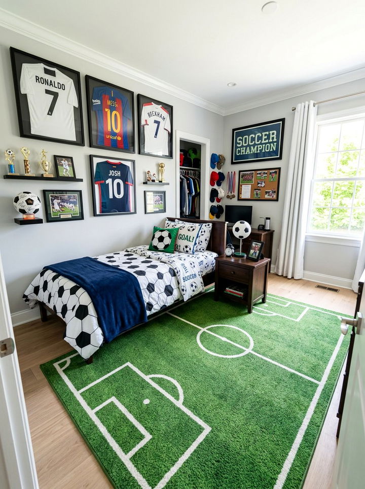 Sports Themed Room - 30 preschooler bedroom ideas