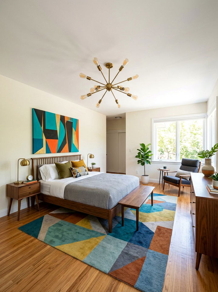 Sputnik Style Ceiling Fixtures - 30 bedroom lighting ideas