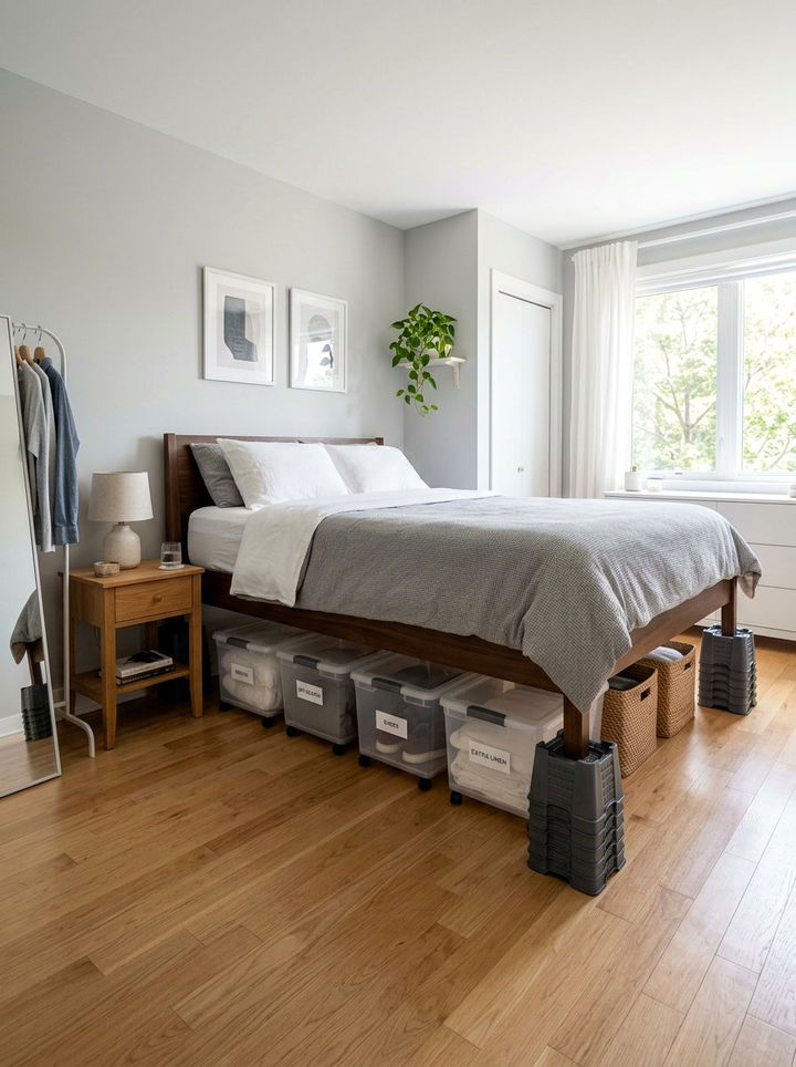 Stackable Bed Riser - 30 bedroom stackable furniture ideas