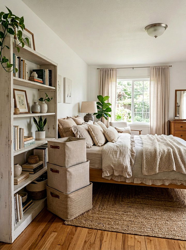 Stackable Fabric Bin - 30 bedroom stackable furniture ideas