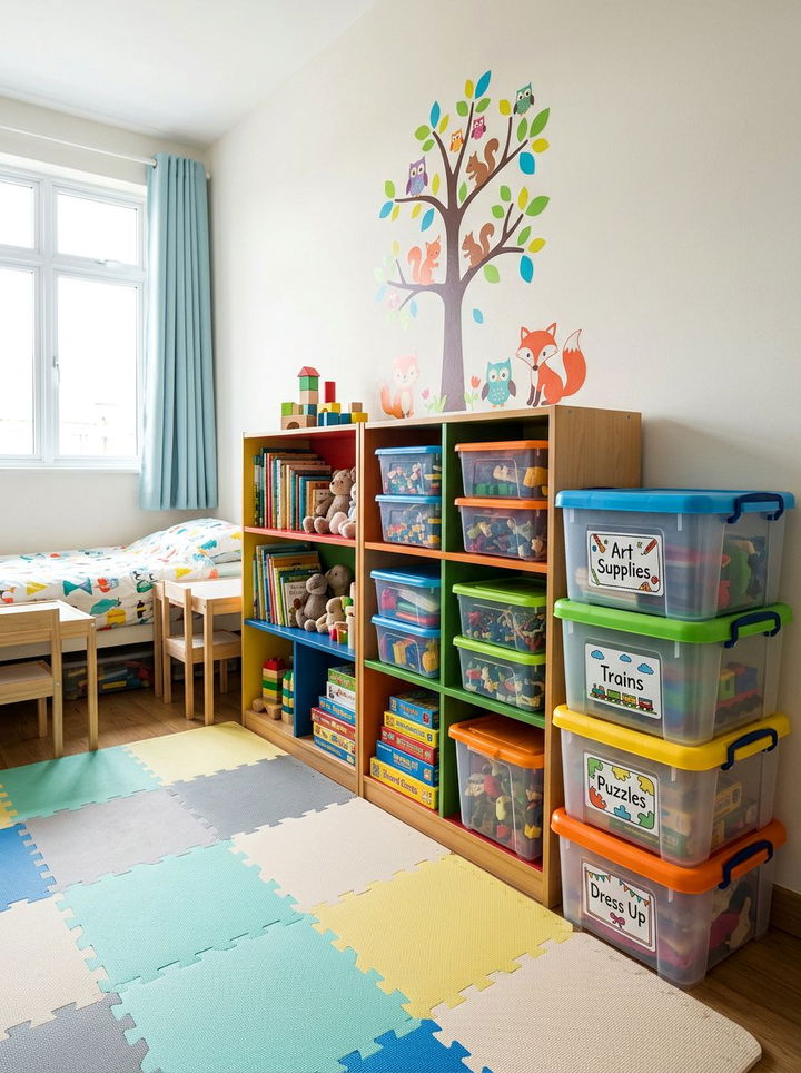 Stackable Plastic Storage Bin - 30 bedroom stackable furniture ideas