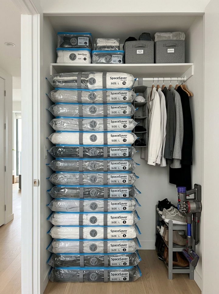 Stackable Vacuum Bag Small Closet - 30 bedroom vacuum storage bags