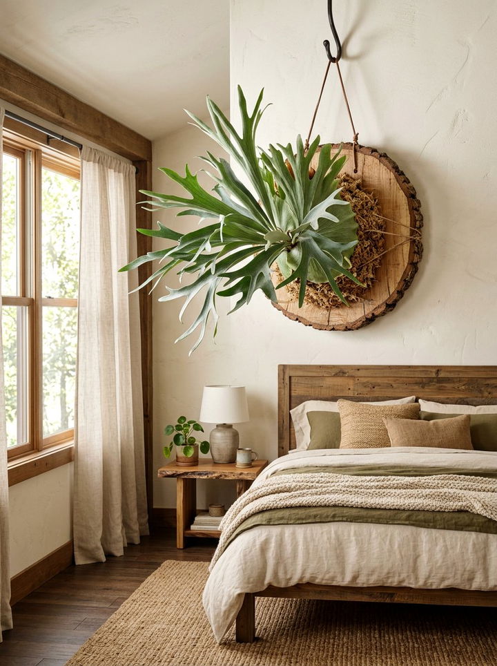 Staghorn Fern Hanging - 30 bedroom hanging plants