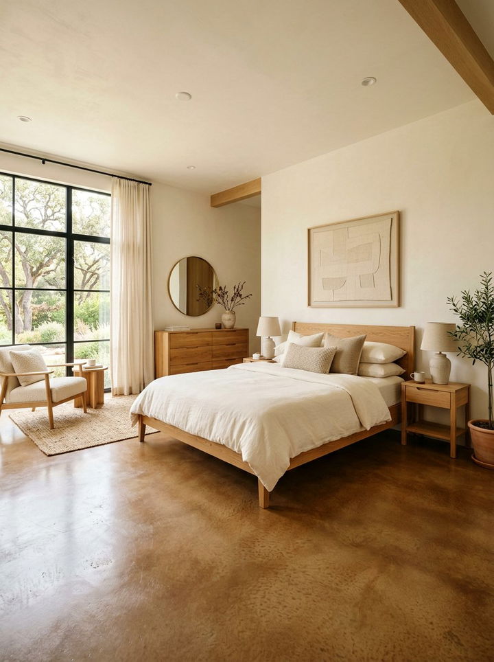 Stained Concrete Floor Bedroom - 30 bedroom concrete floors