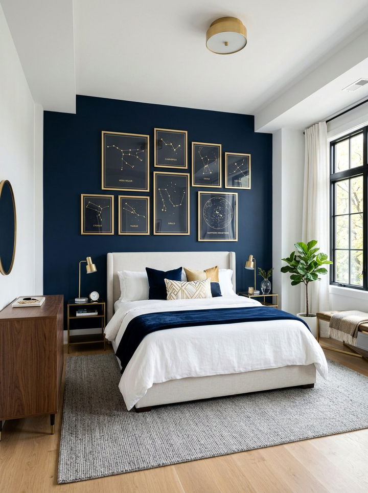 Star Constellation Wall Decor - 30 space themed bedroom ideas