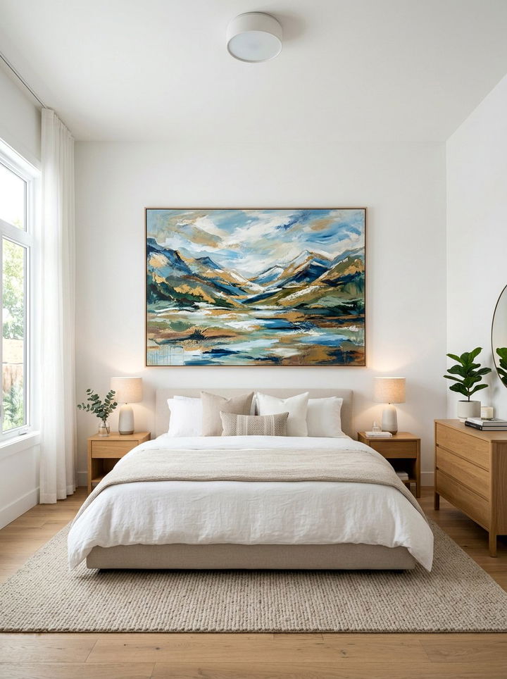 Statement Art Bedroom - 30 California casual bedroom ideas