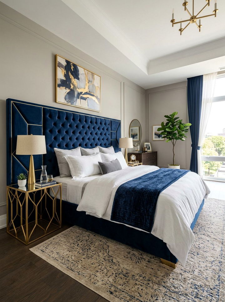 Statement Headboard - 30 bedroom conversation starter ideas