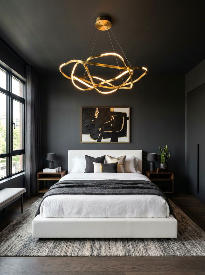 Statement Lighting Bedroom - 30 elegant bedroom ideas