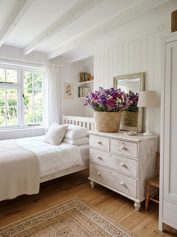 Statice Floral Bedroom Display - 30 bedroom dried flowers