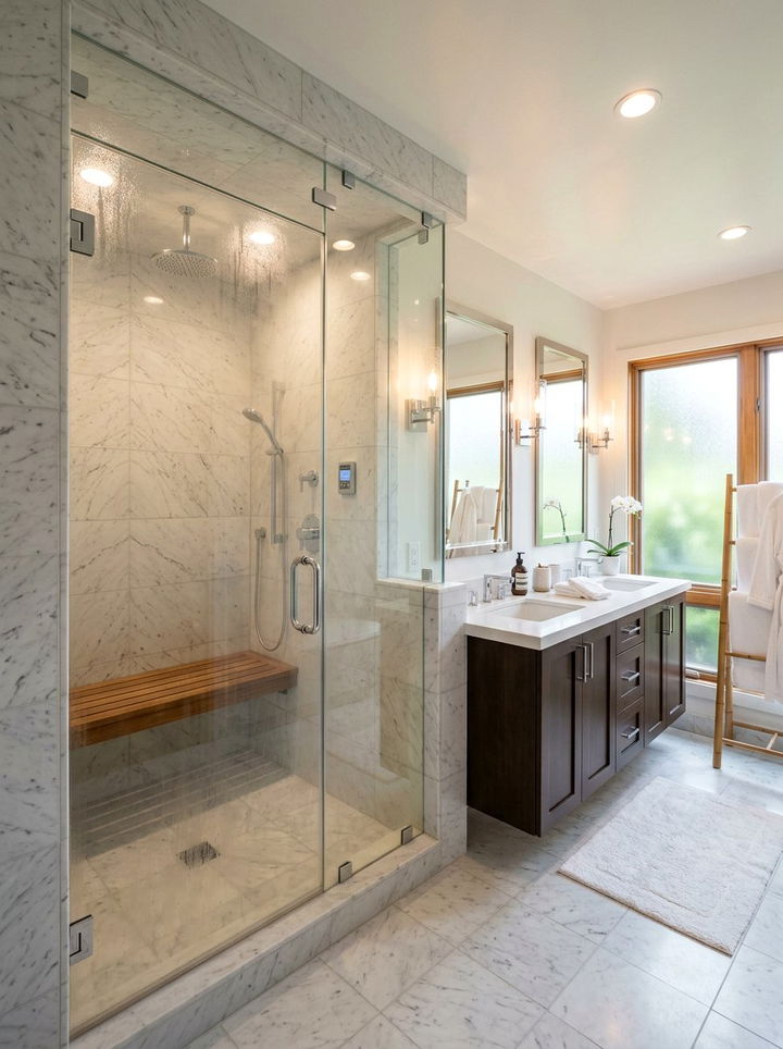 Steam shower bathroom conversion - 30 bedroom to bathroom conversion ideas