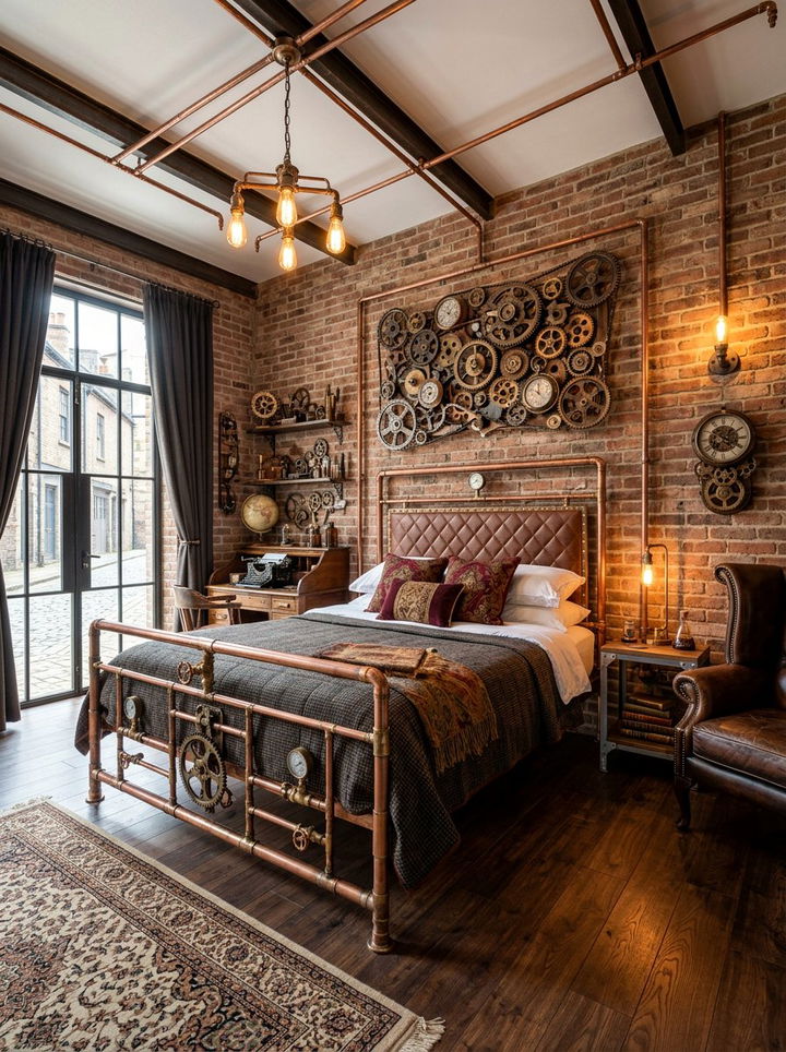 Steampunk bedroom - 30 nerd bedroom ideas