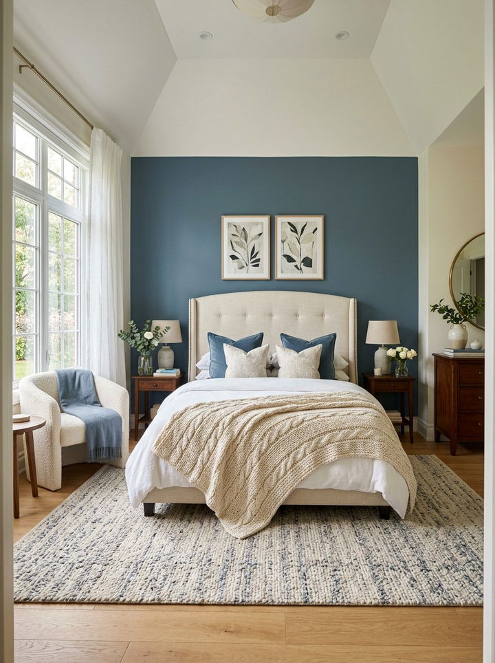 Steel Blue And Cream Bedroom - 30 steel blue bedroom ideas