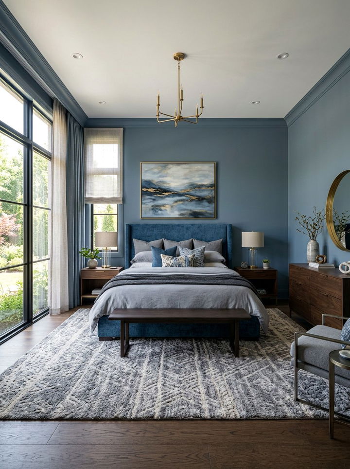 Steel Blue Master Bedroom - 30 steel blue bedroom ideas