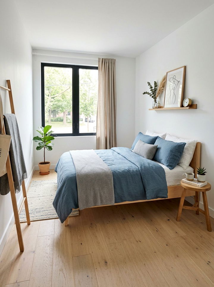 Steel Blue Scandinavian Bedroom - 30 steel blue bedroom ideas