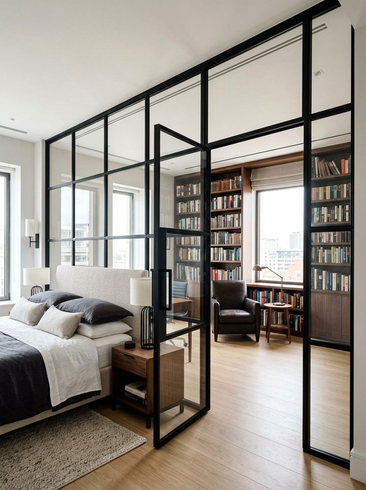 Steel Frame Glass Door - 30 bedroom glass doors