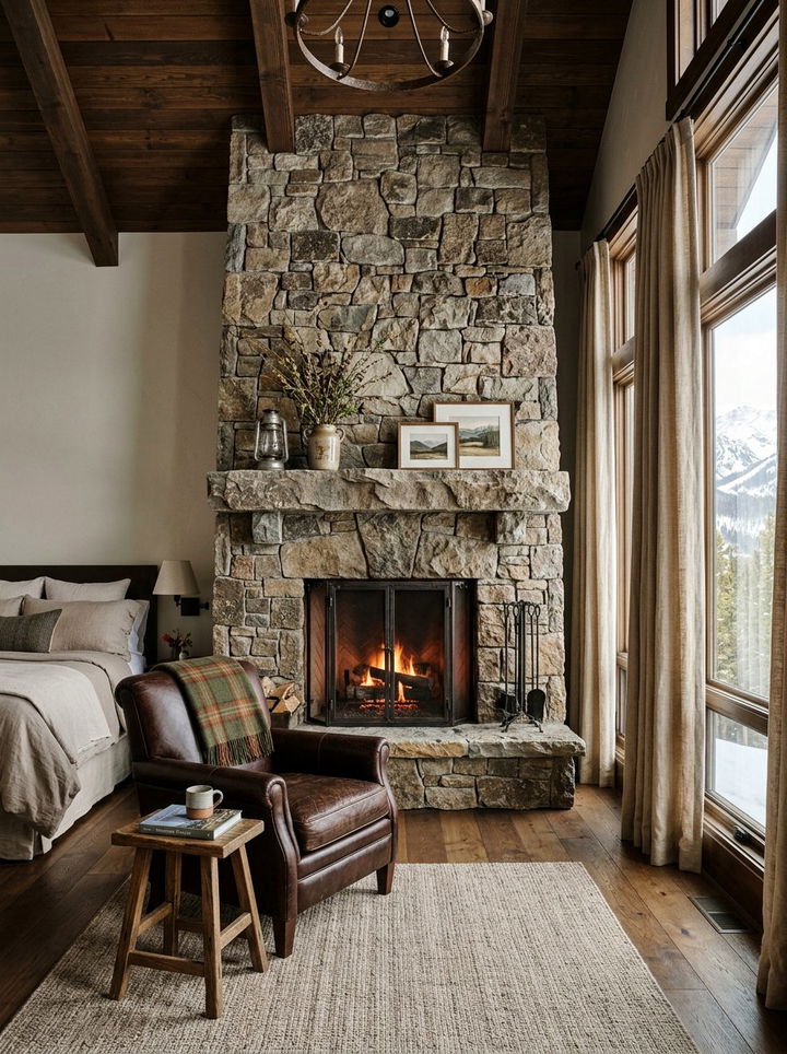 Stone Bedroom Mantel - 30 bedroom fireplace mantels