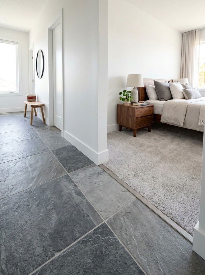 Stone Tile Flooring - 30 bedroom entryway ideas