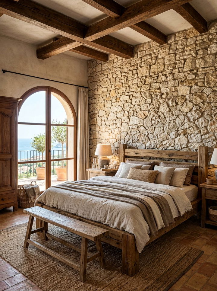 Stone wallpaper - 30 bedroom textured wallpapers