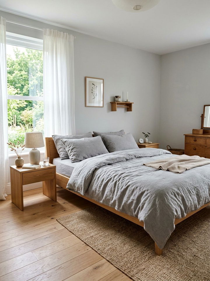 Stone washed linen set - 30 linen bedroom ideas