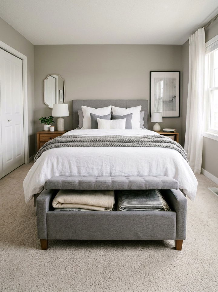 Storage Bed Ottoman - 30 bedroom stools