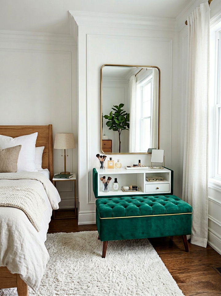 Storage Ottoman Vanity Stool - 30 bedroom vanity stools