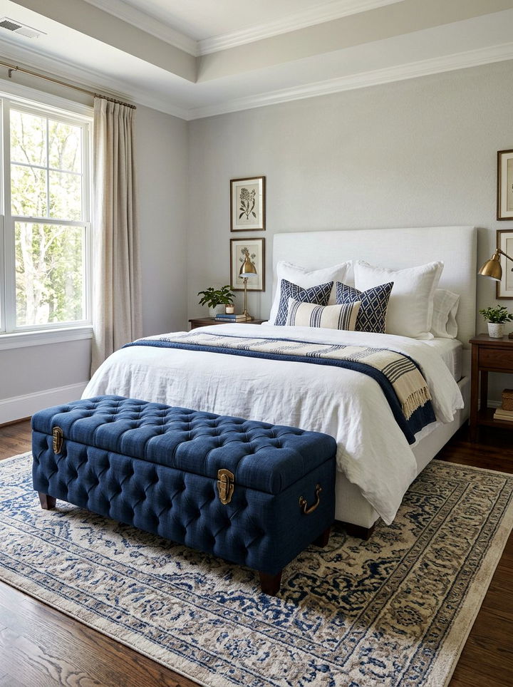 Storage Trunk Ottoman - 30 bedroom multi-functional ideas