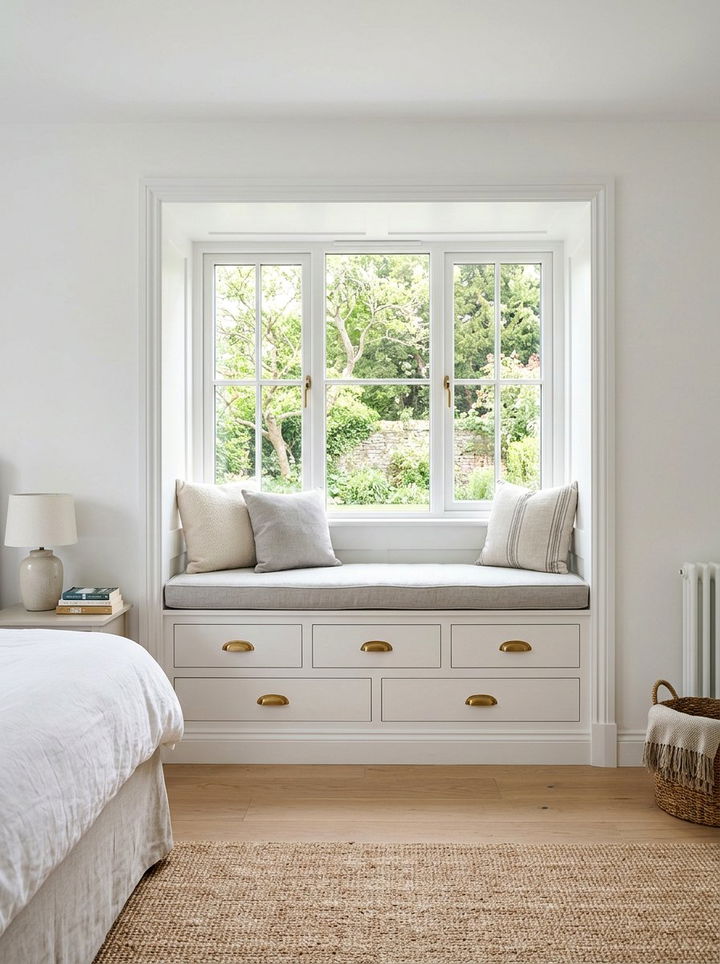 Storage Window Seat - 30 bedroom window seat ideas