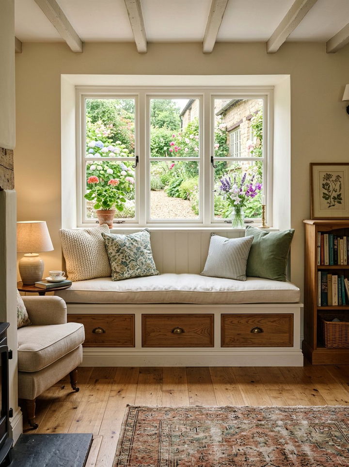 Storage Window Seat - 30 bedroom storage ideas