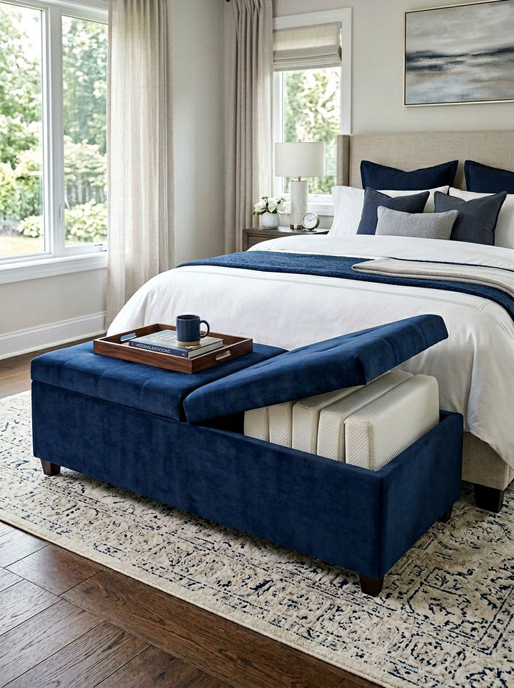Storage ottoman bed - 30 bedroom convertible furniture ideas