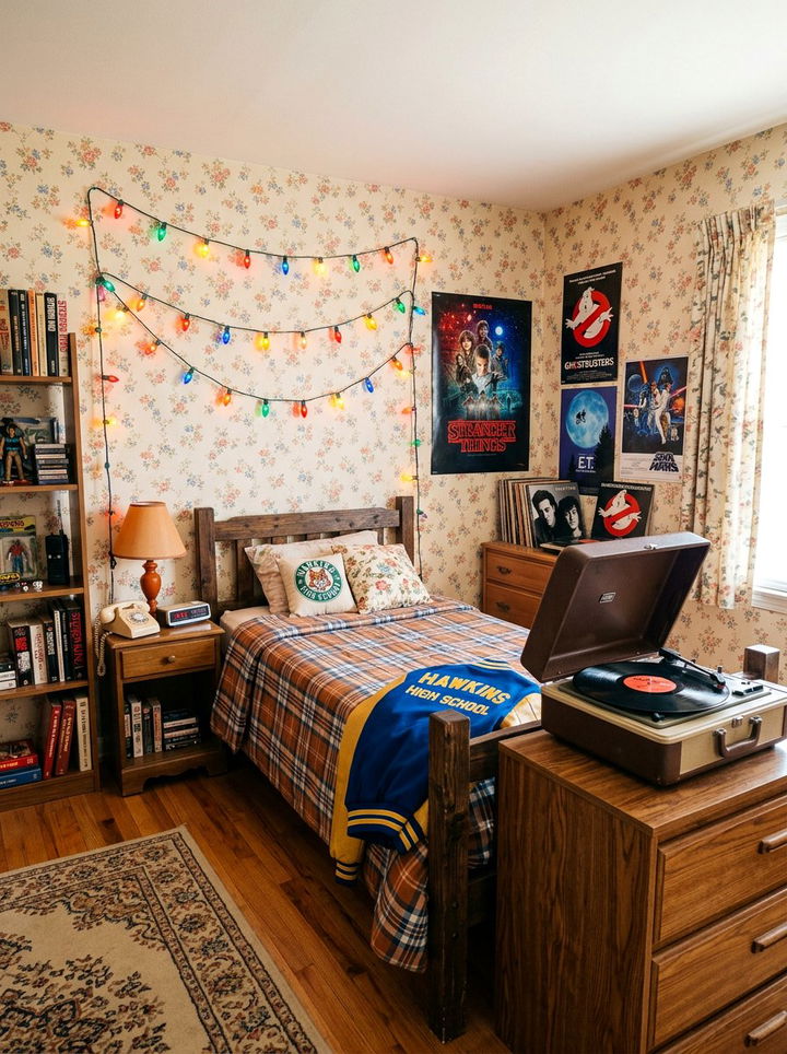 Stranger Things 80s Bedroom - 30 geek bedroom ideas