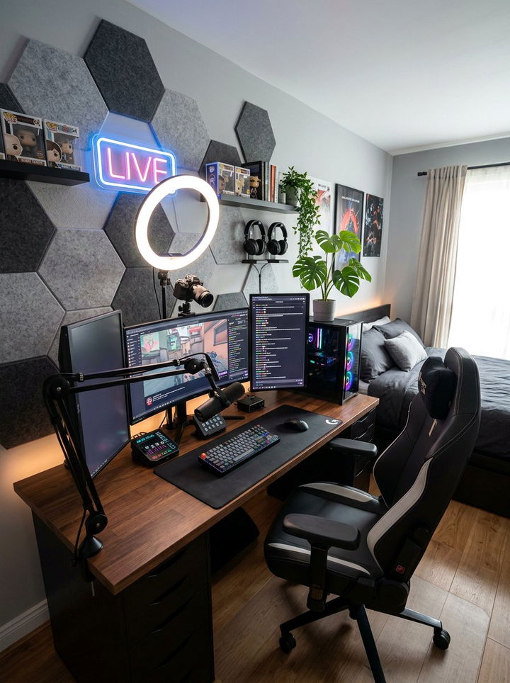 Streaming Setup Bedroom - 30 gamer setup bedroom ideas