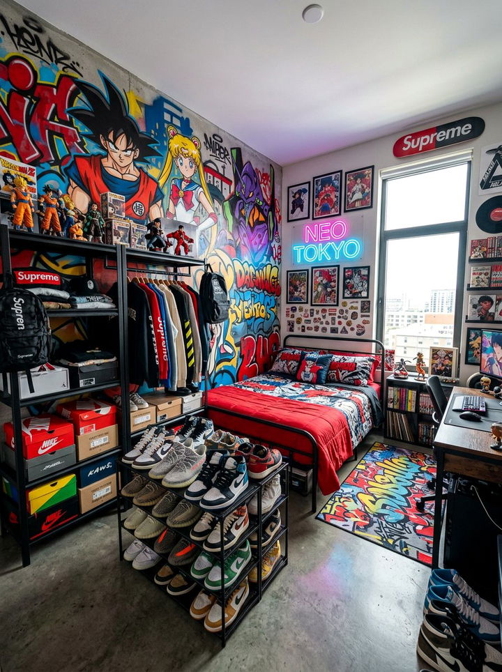 Streetwear Anime Bedroom - 30 anime bedroom ideas