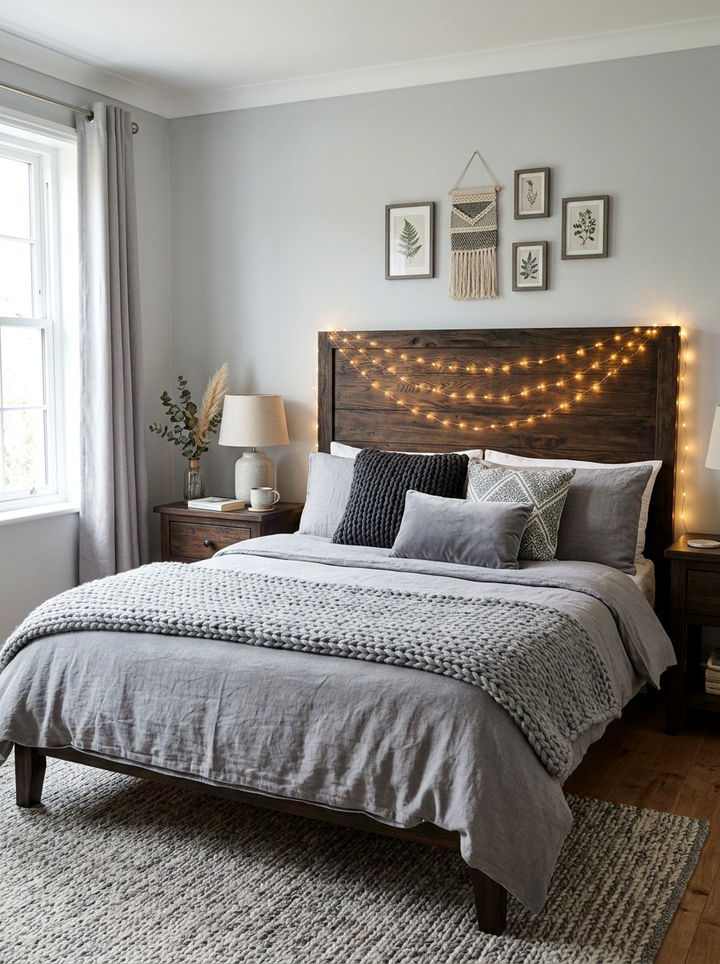 String light decor - 30 budget bedroom ideas