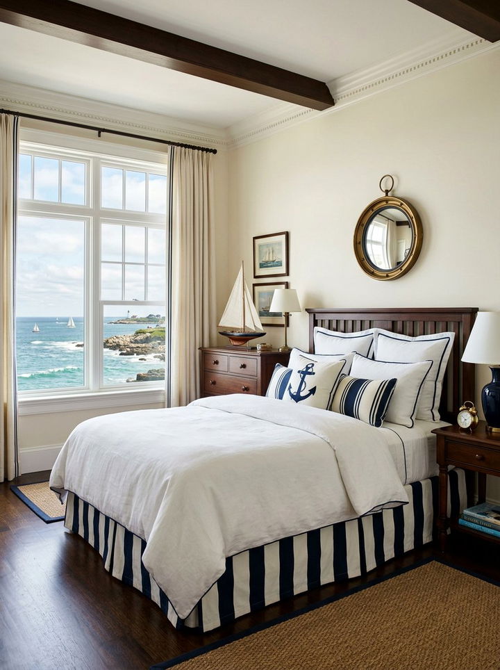 Striped Bed Skirt - 30 bedroom dust ruffles