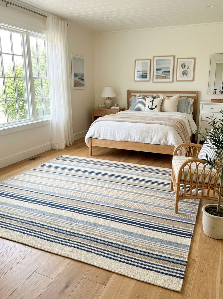 Striped Wool Rug - 30 bedroom wool rugs