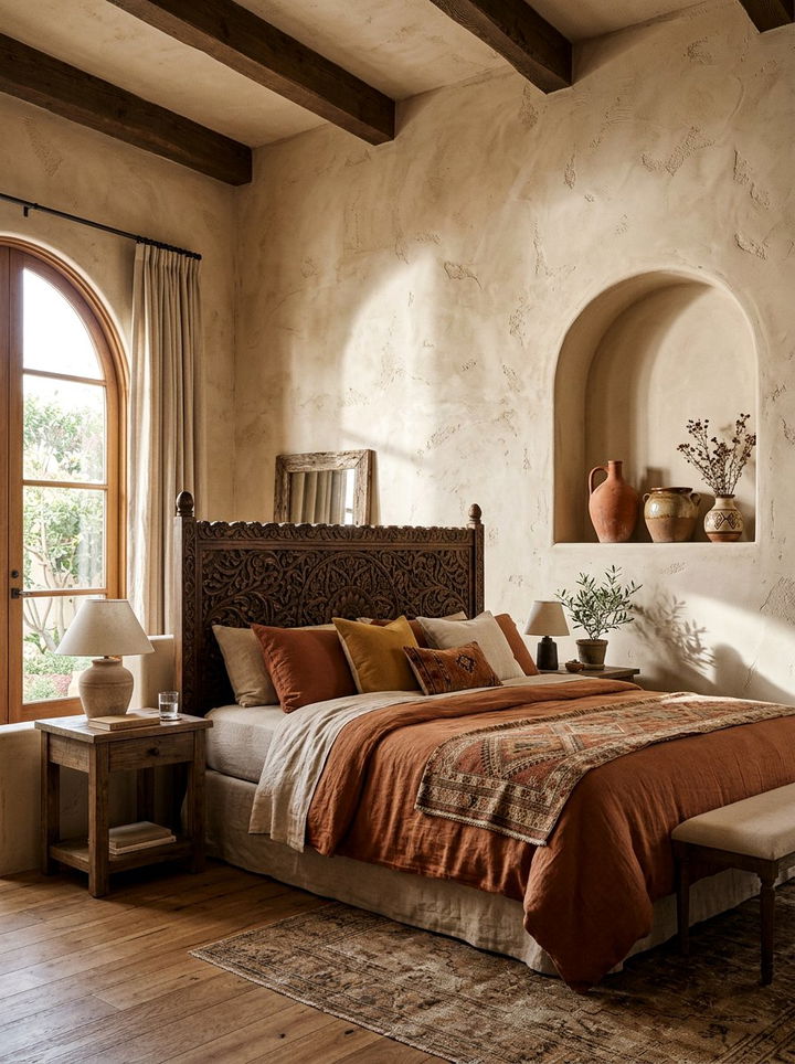 Stucco Wall Finish - 30 Spanish bedroom ideas