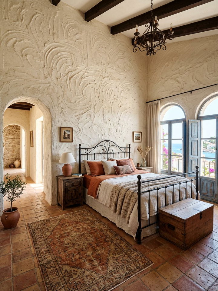 Stucco wallpaper - 30 bedroom textured wallpapers